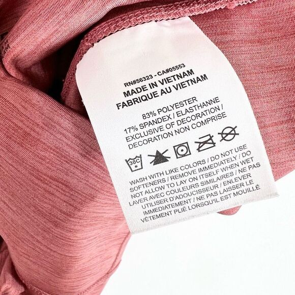 Nike Leggings Womens Medium Mid Rise Compression Pink Athletic Pants - Picture 8 of 11